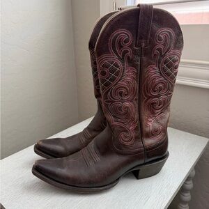 Ariat Brown Leather Cowboy Boots